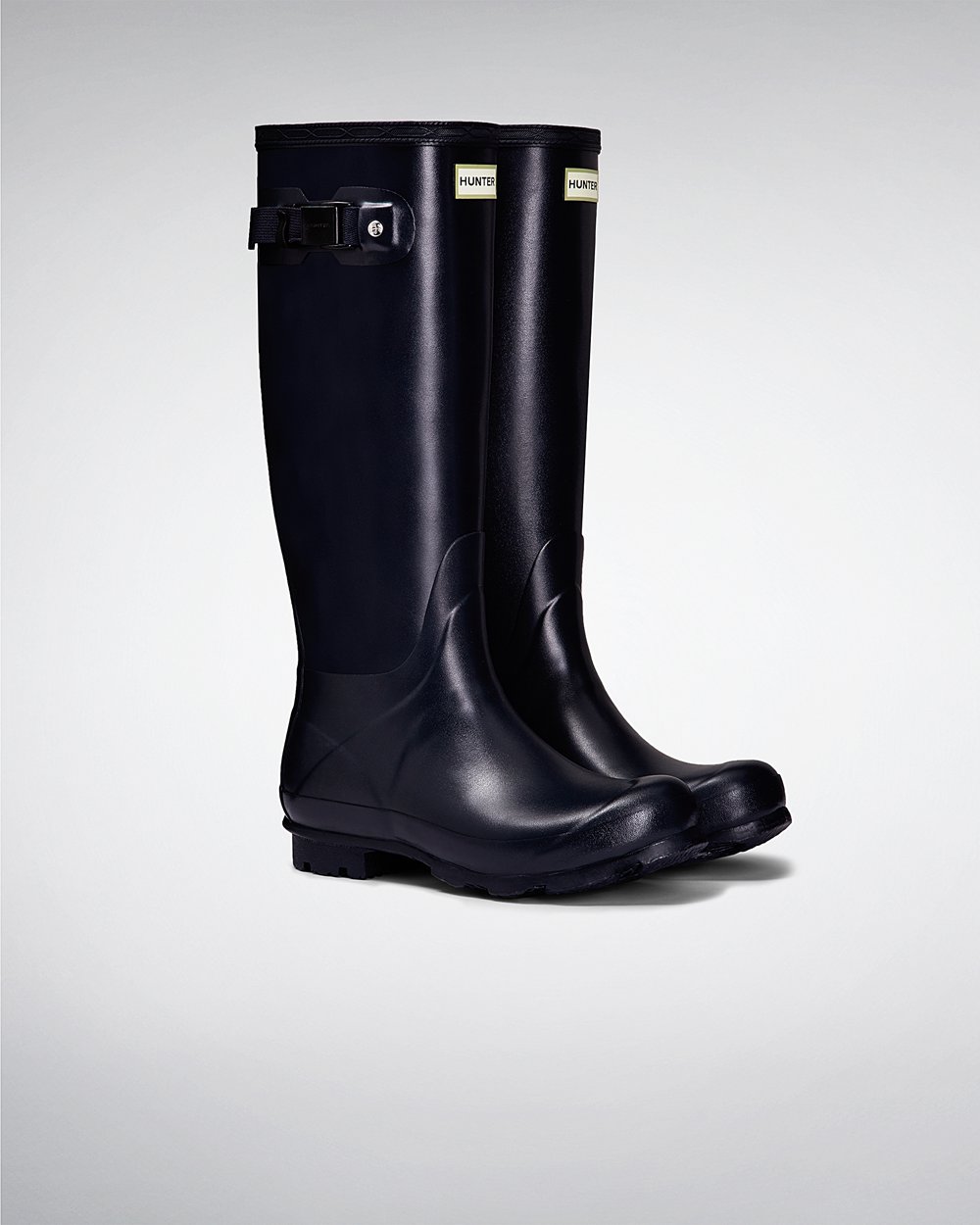 Hunter Norris Field Tall Rain Boots - Shop Online Womens Navy - HDOFAR923